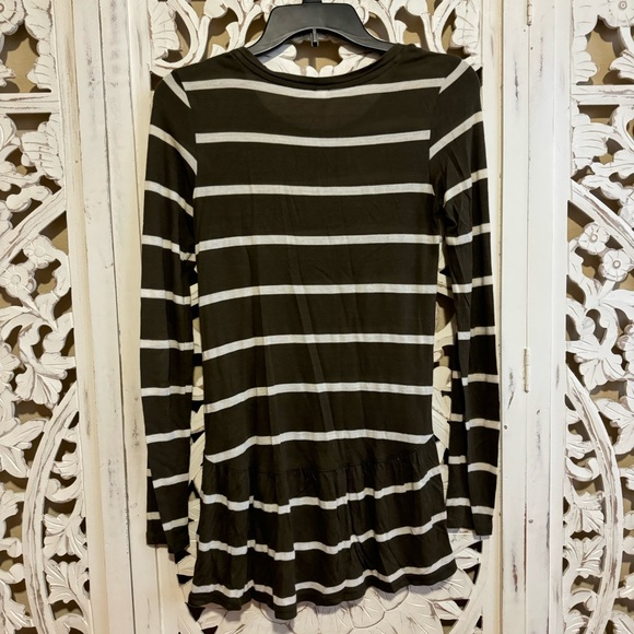 Olive Green Striped Long-sleeve - Picture 4 of 5